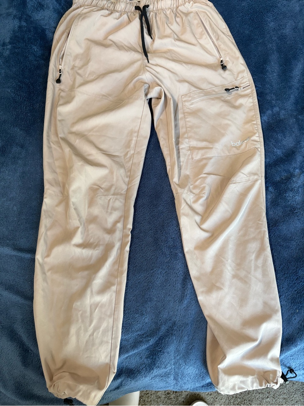 Women’s  Beige Cargo Jogger Pants - Comfortable Casual Wear